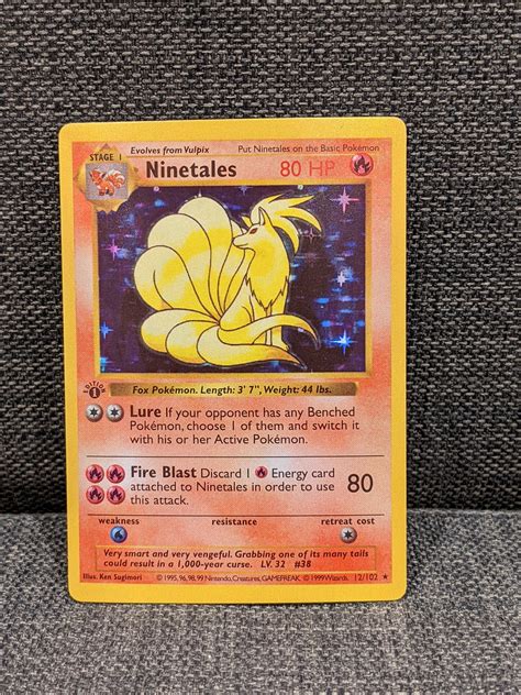 ninetales holographic first edition